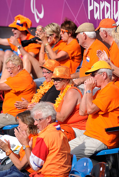 Wheelchair tennis: Dutch fans
