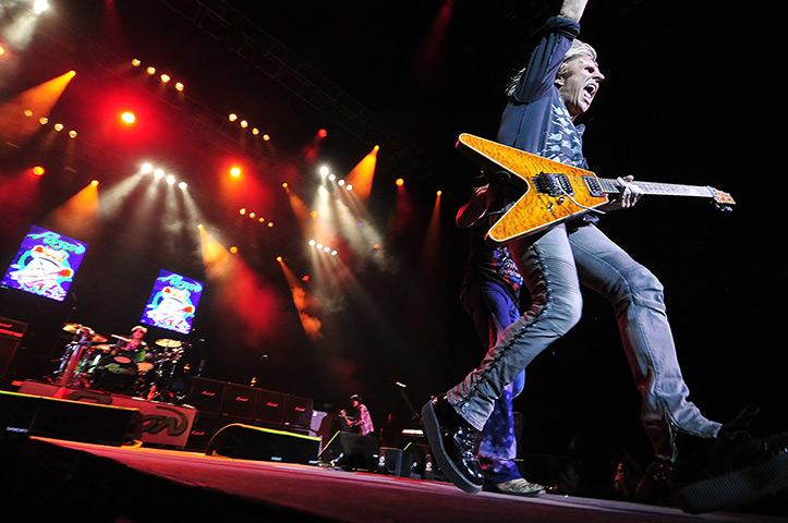 24 hours in pictures: Poison in concert