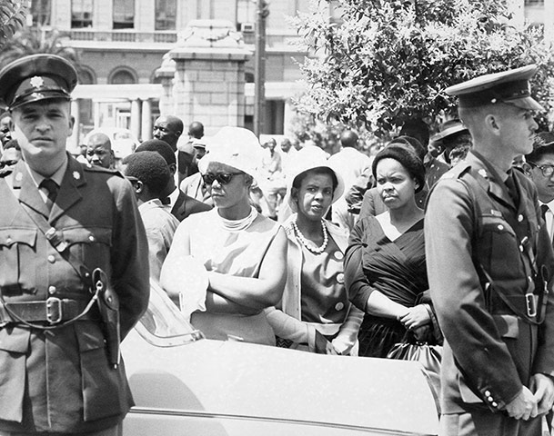 Apartheid gallery: Outside the palace of Justice during the Rivonia Trial, 1963