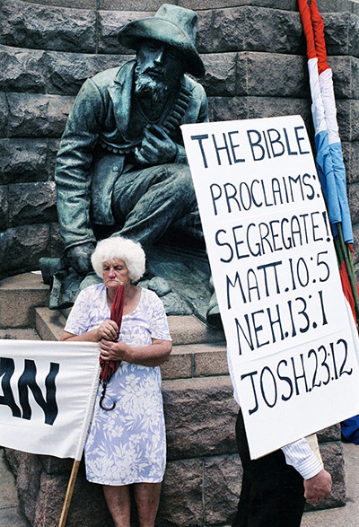 Apartheid gallery: Right wing groups gather in Pretoria's Church Square