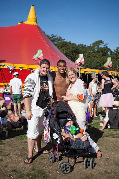 Bestival: Clive, lindsey, Zidan and Haitham at Bestival