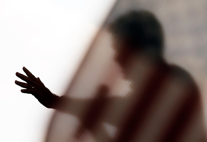 24 hours in pictures: Republican presidential candidate Mitt Romney