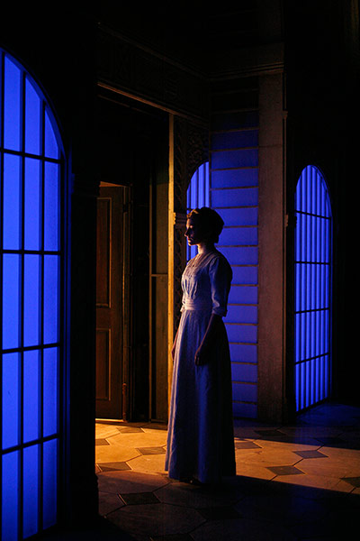 My Fair Lady: Bawden prepares to enter the stage for the final act