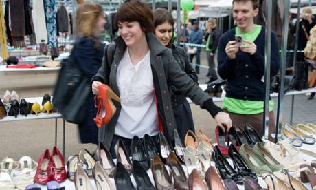 young people physical stores shopping