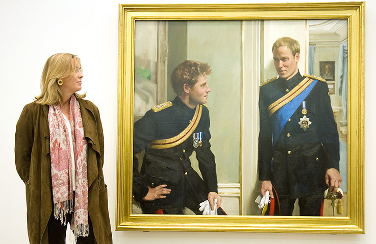 Royal portraits: Prince William and Prince Harry at the National Portrait gallery