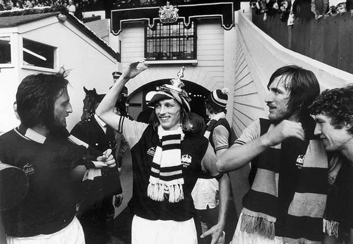 Joy of Six: Alan Taylor with FA Cup lid