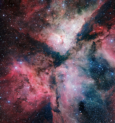 A Month in Space: The Carina Nebula imaged by the VLT Survey Telescope