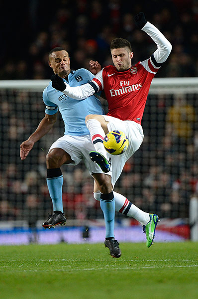 football: Arsenal v Man City