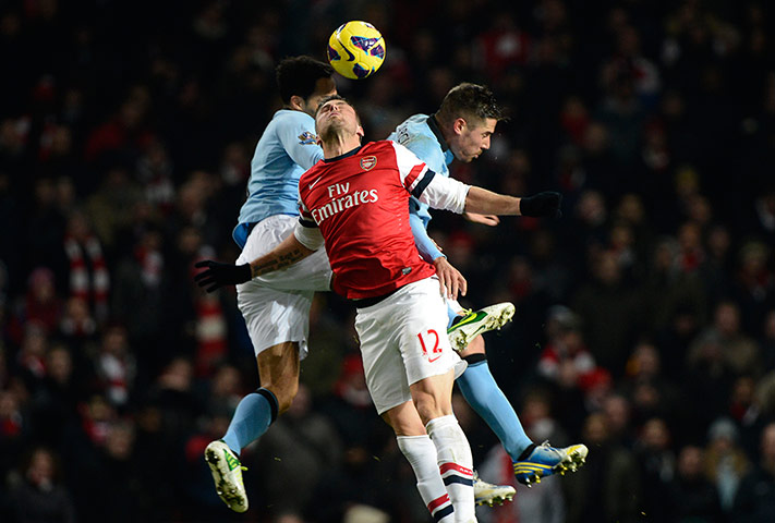 football: Arsenal v Man City