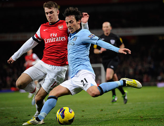 football: Arsenal v Man City