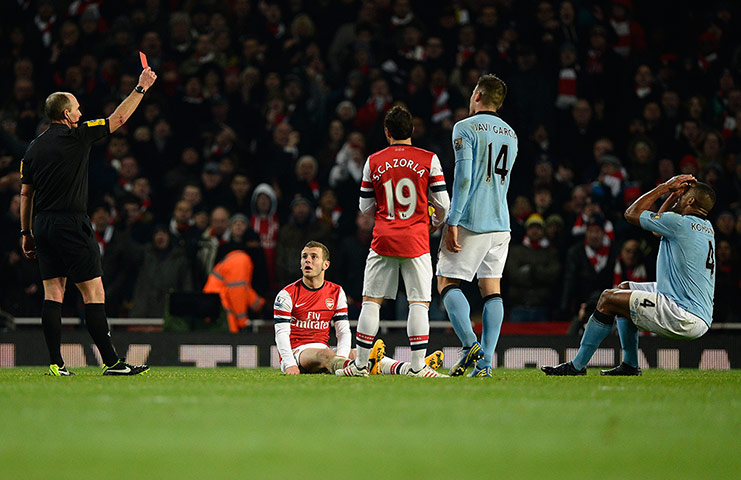 football: Arsenal v Man City