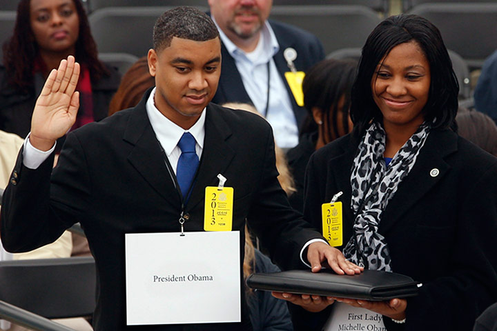US inauguration practice: Inauguration dress rehearsal