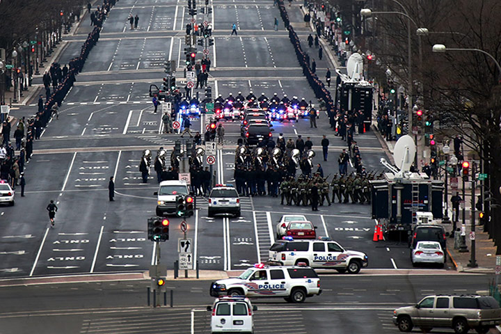US inauguration practice: inauguration dress rehearsal