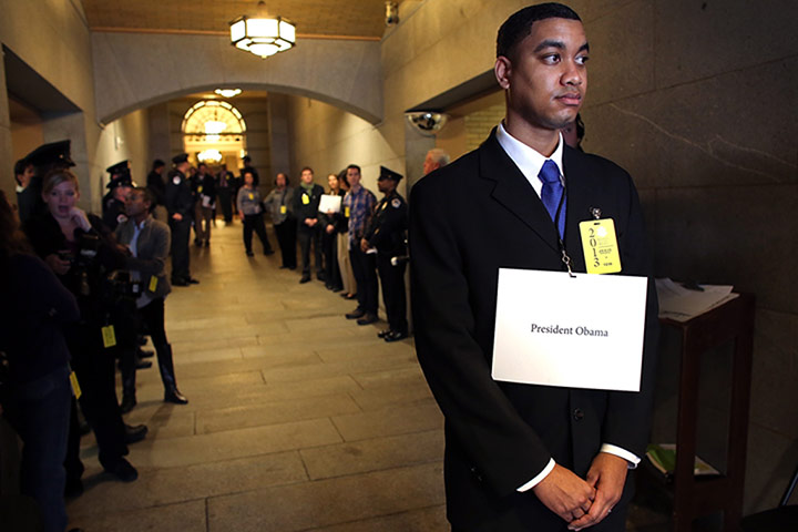 US inauguration practice: inauguration dress rehearsal