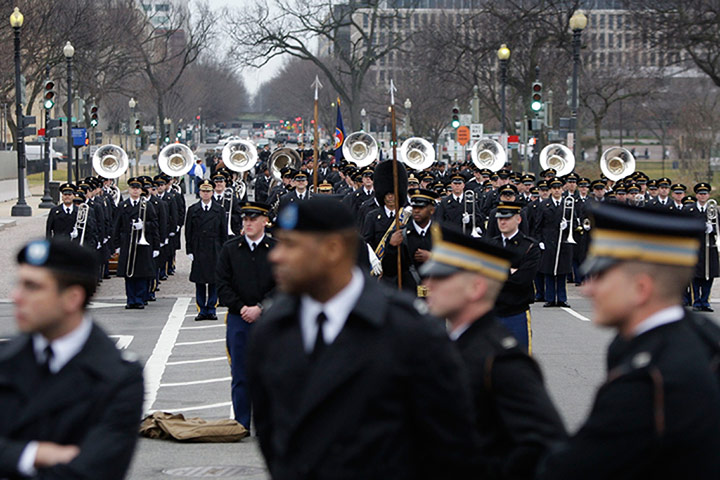 US inauguration practice: inauguration dress rehearsal