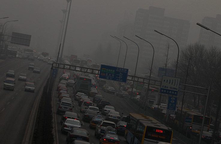 Air Pollution in China: Heavy smog envelops Beijing
