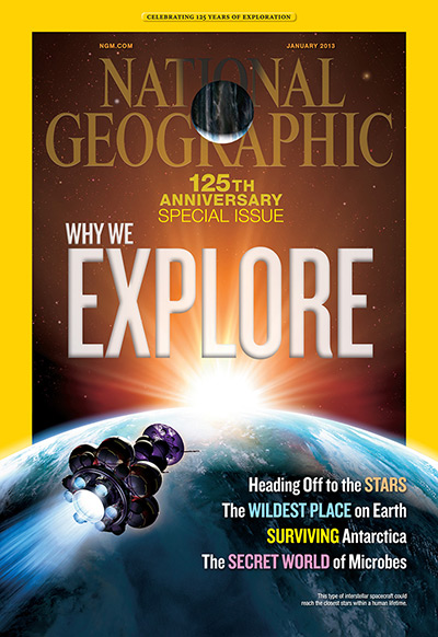 National Geographic: The cover of the January 2013 special anniversary issue