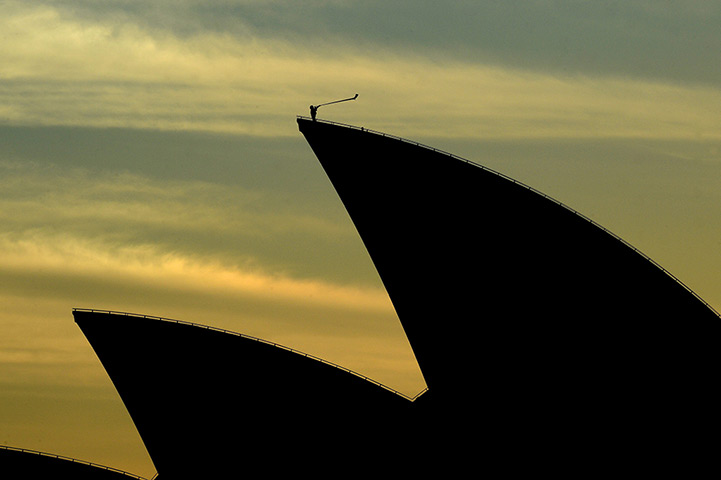 24 hours: Sydney, Australia: Arkady Shilkloper plays his three-metre-long alphorn