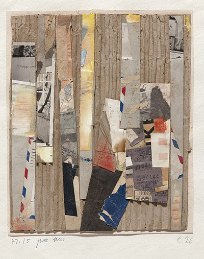 Kurt Schwitters at Tate: 47.15 pine trees c 26, 1946 and 1947