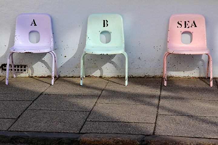Your Pictures: Pastels: The late autumn sun accentuated the pastels colours of these old chairs