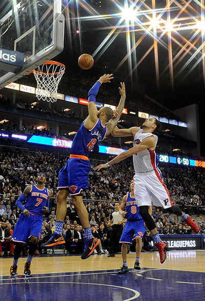 nba 3: Austin Daye of Detroit fouls Tyson Chandler
