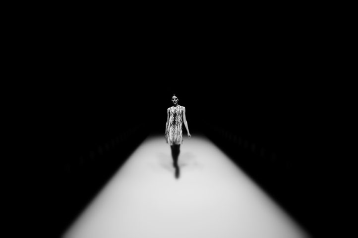 24 Hours: A model walks on the runway at the Dawid Tomaszewski show during Berlin Fashion Week