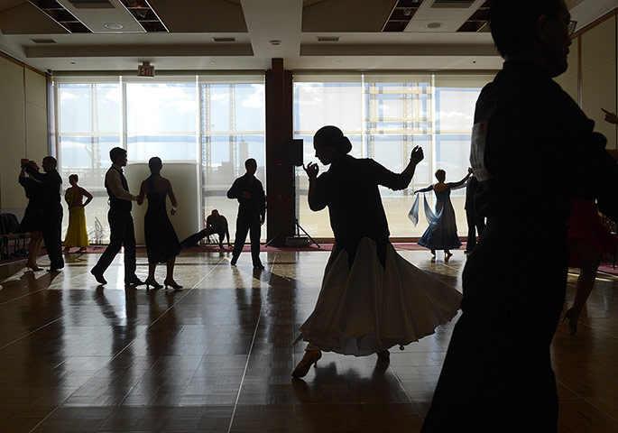 24 Hours: Dance competitors warm up during the 2013 Manhattan Amateur Classic in New York