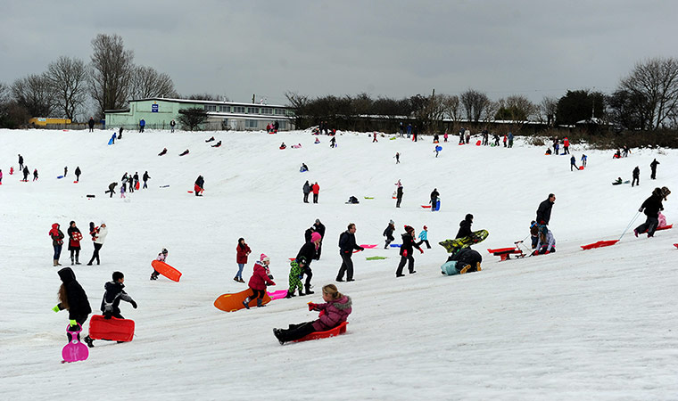 Snow: Whitley Bay snow