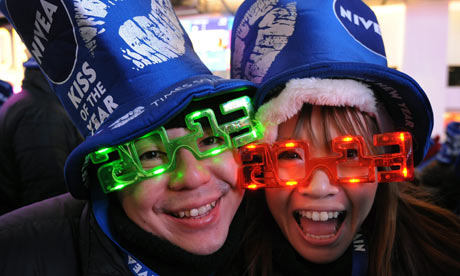 New Year celebration in New York's Times Square USA.