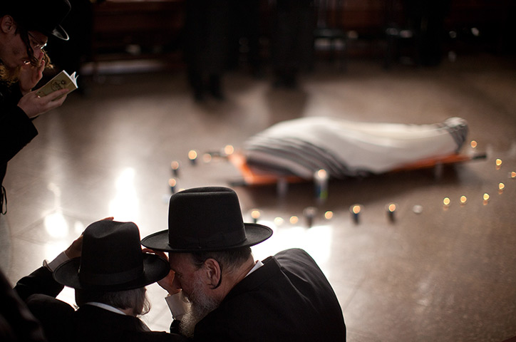 24 hours in pictures: Funeral Held For Rabbi Abraham Jacob Friedman of Sadigura Hasidic Dynasty