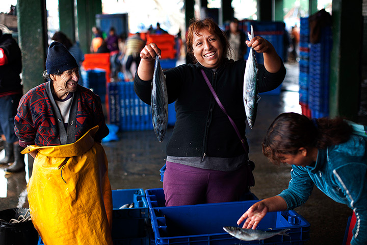 FTA: Rodrigo Abd: Dockworker Gloria Juliana Raya poses for a photo at the port in El Callao