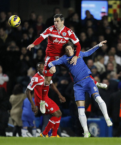Wednesday footie: Ryan Nelsen and Fernando Torres 