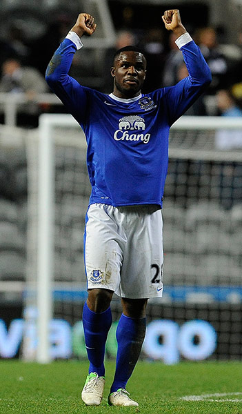 wed footie: Everton's Victor Anichebe 