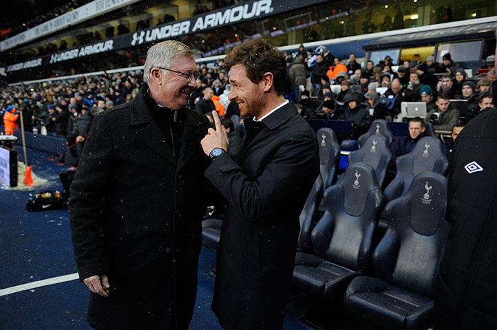 Football: The two managers Alex Ferguson and Andre Villas-Boas