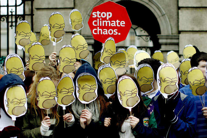 Climate protest in Dublin