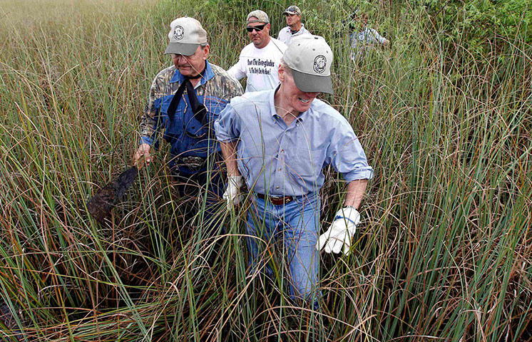 2013 Python Challenge : U.S. Senator Nelson with Florida Wildlife Commissioner Bergeron
