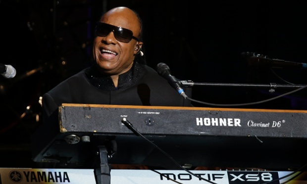Stevie Wonder performs at the Inaugural Ball.