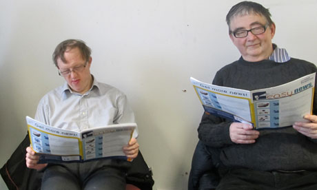 Nick Smith (right) and John Nettles (left) are United Response consultants, as well as housemates.