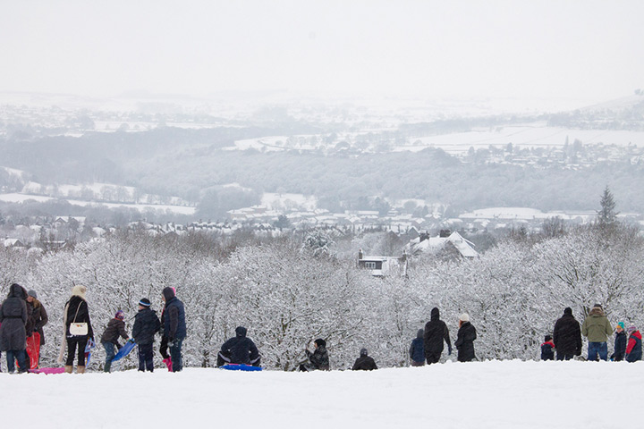 Readers' snow pictures: Northcliff sledging