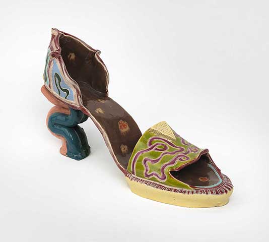 Barbara Nessim: Shoe sculpture, 1973