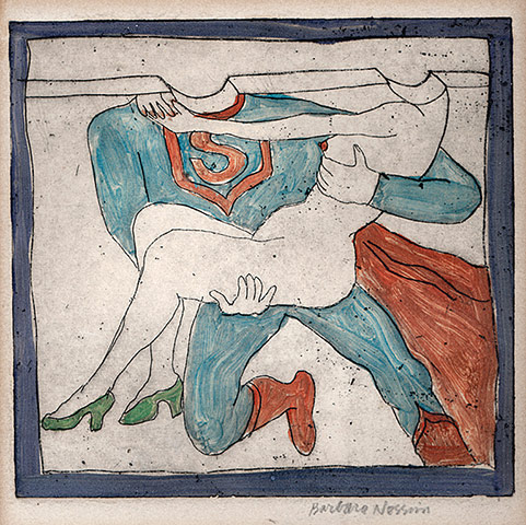 Barbara Nessim: Superman and Girl, 1963