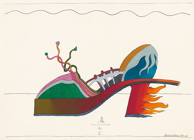 Barbara Nessim: Fire Engine Heel, 1971