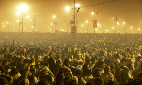 Thousands of Hindus at the Kumbh Mela