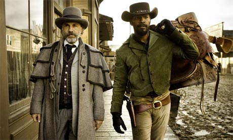 Christoph Waltz Jamie Foxx in Django Unchained