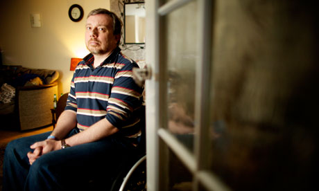 Diabled Iraq war veteran Adam Douglas