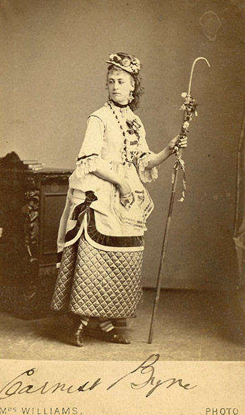 Fanny and Stella: Stella as a shepherdess of the golden age, circa 1880