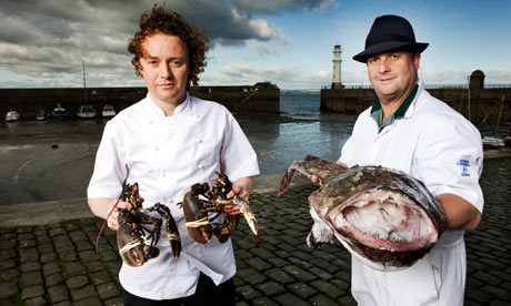 Tom Kitchin on the quayside at Newhaven