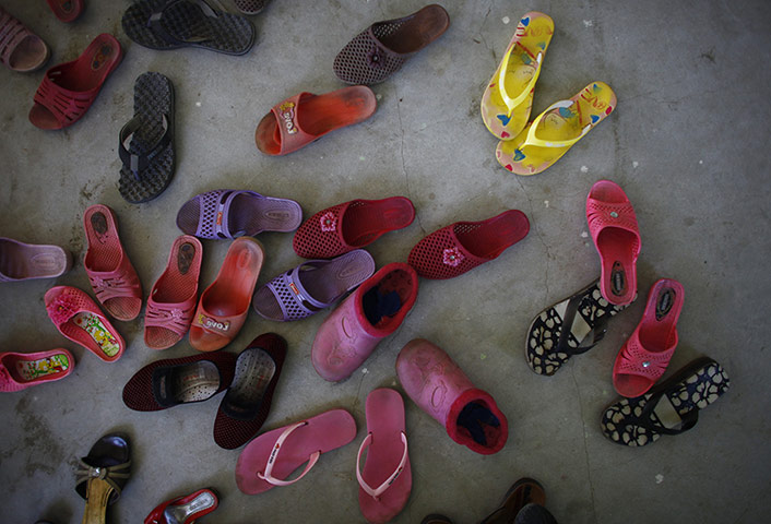 Nepal women litteracy:  literacy class for women in Basundhara, Katmandu, Nepal