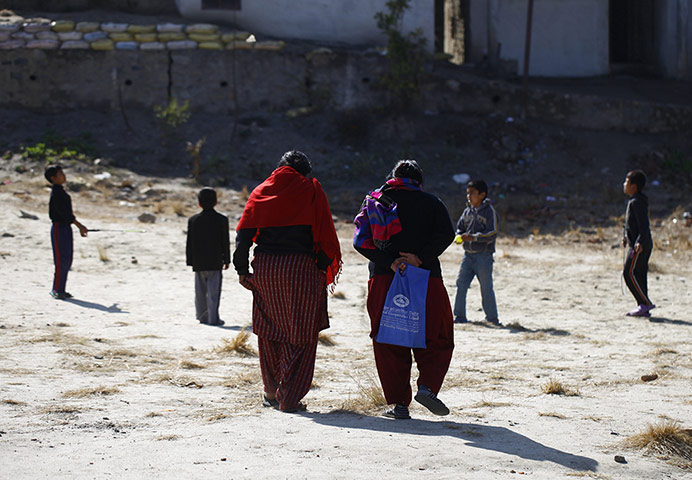 Nepal women litteracy:  literacy class for women in Basundhara, Katmandu, Nepal