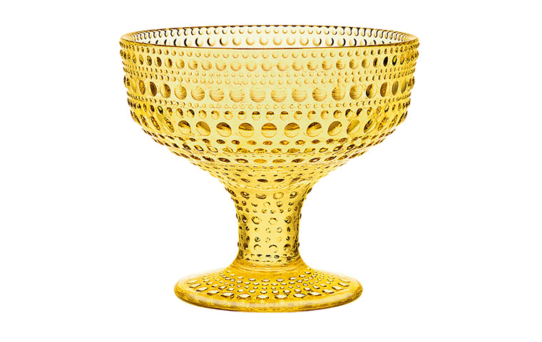 Homes: brights: Kastehelmi bowl in lemon, £32, by Iittala, from Skandium, skandium.com